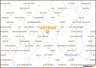 map of Ikot Akpe