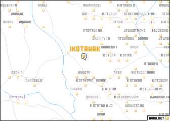 map of Ikot Awak