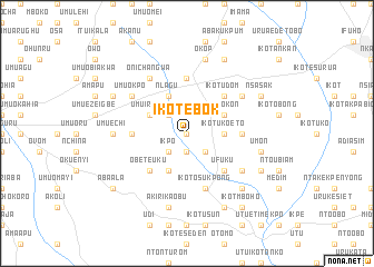 map of Ikot Ebok