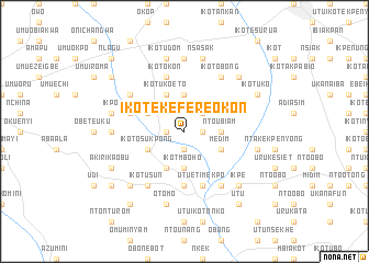 map of Ikot Ekefere Okon