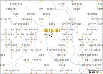 map of Ikot Ekot
