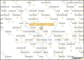 map of Ikot Ekpenyong