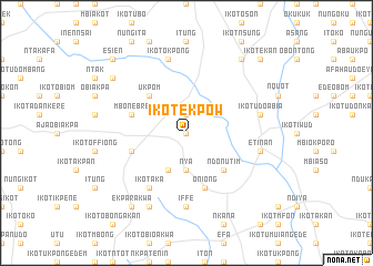 map of Ikot Ekpow