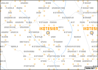 map of Ikot Esien