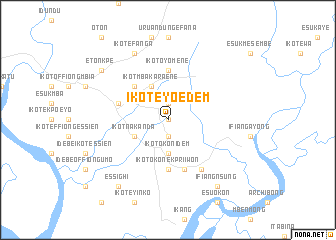 map of Ikot Eyo Edem