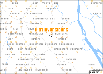 map of Ikot Inyang Idung