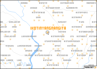 map of Ikot Inyang Nang Ita