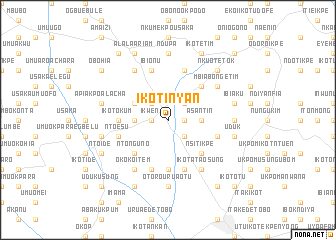 map of Ikot Inyan