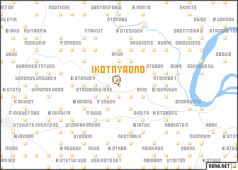 map of Ikot Nya Ono