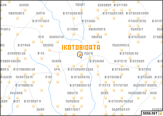 map of Ikot Obio Ata