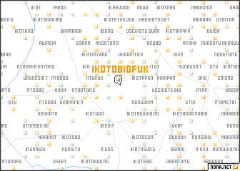 map of Ikot Obiofuk