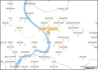 map of Ikot Ogum