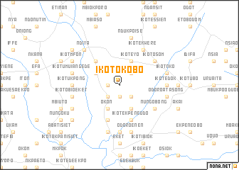 map of Ikot Okobo