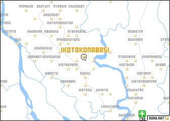 map of Ikot Okon Abasi