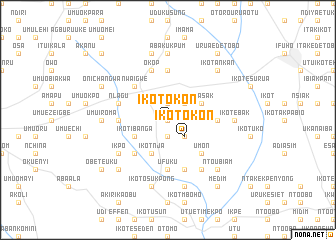 map of Ikot Okon