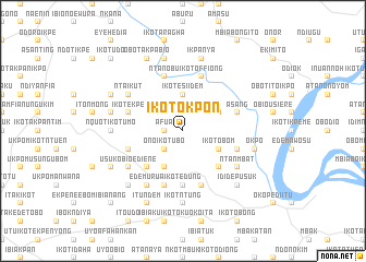 map of Ikot Okpon