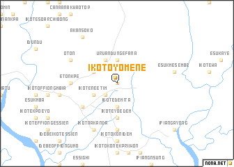 map of Ikot Oyom Ene