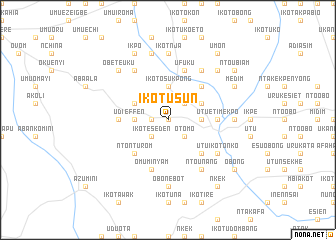 map of Ikot Usun