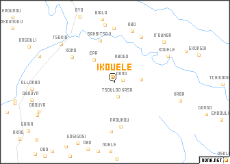 map of Ikouélé