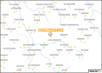 map of Ikouzoudane