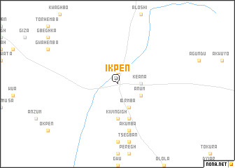 map of Ikpen