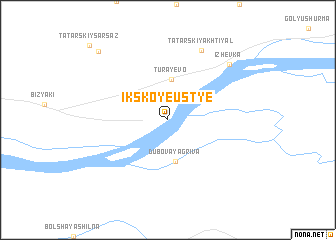 map of Ikskoye Ust\