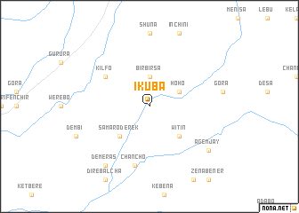 map of Ikʼuba