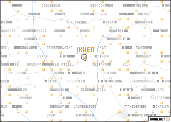 map of Ikwen