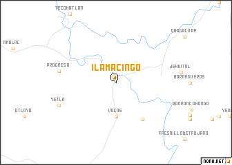 map of Ilamacingo
