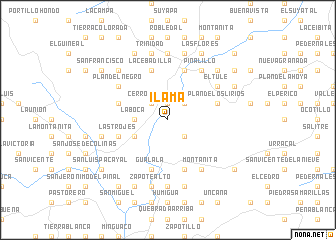 map of Ilama