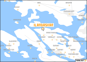 map of Iländaskär