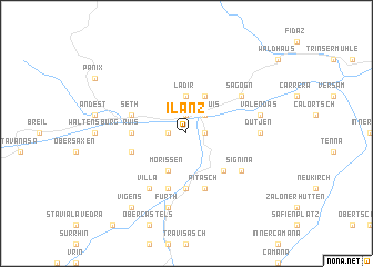 map of Ilanz