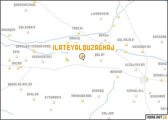 map of Īlāt-e Yālqūz Āghāj