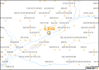 map of Ilava