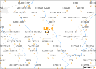 map of Iľava