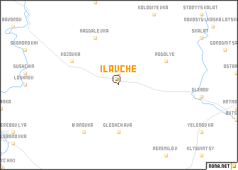 map of Ilavche