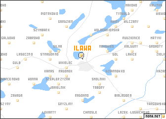 map of Iława