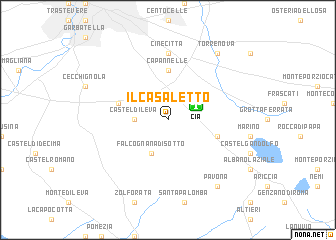 map of Il Casaletto