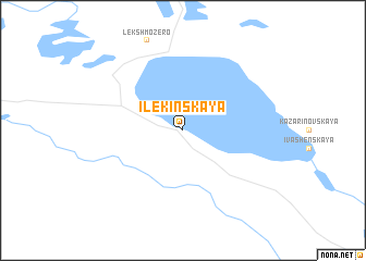 map of Ilekinskaya