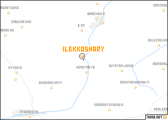 map of Ilek-Koshary