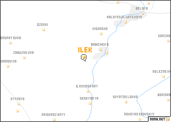 map of Ilek