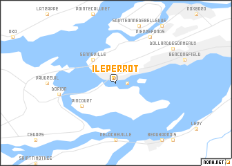 map of Île-Perrot