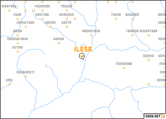 map of Ilesa