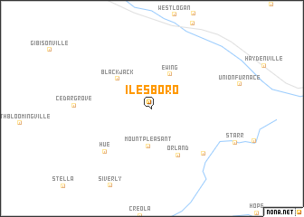 map of Ilesboro