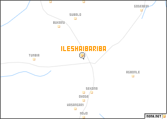 map of Ilesha Ibariba