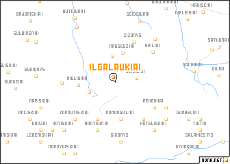 map of Ilgalaukiai