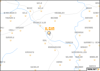 map of Ilgın