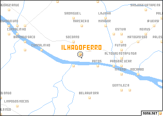 map of Ilha do Ferro