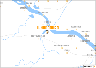 map of Ilha do Ouro