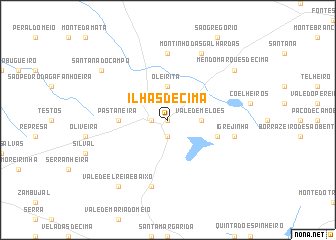 map of Ilhas de Cima